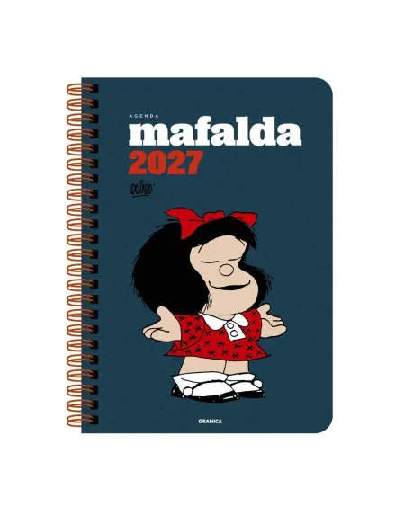 2027 Mafalda Anillada Columnas Azul