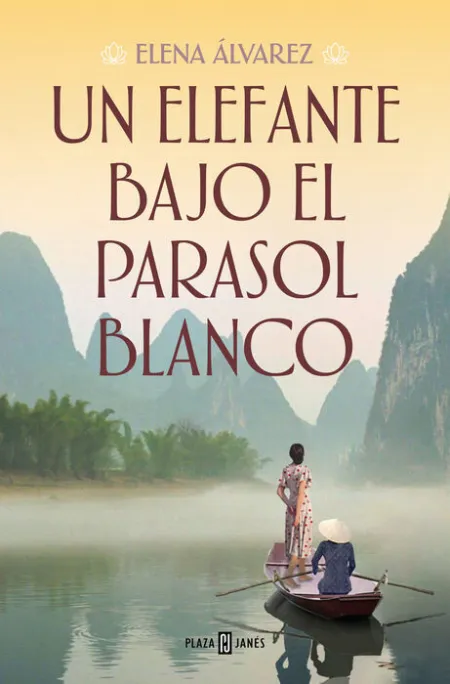 Un Elefante Bajo el Parasol Blanco