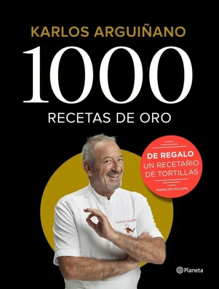 Pack 1000 Recetas de Oro + Regalo un Recetario de Tortillas