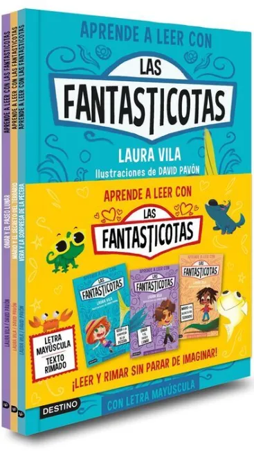 Pack 3Vols las Fantasticotas (1, 2, 3) Letra Mayuscula / Texto Rimado