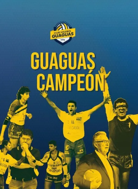 Guaguas Campeon. Club Voleibol Guaguas 1976