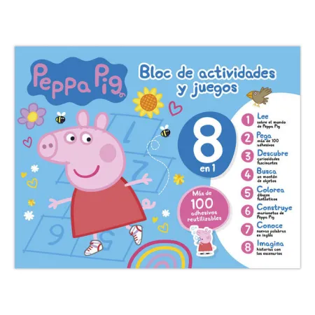 Peppa Pig 8 en 1. Bloc de Actividades y Juegos