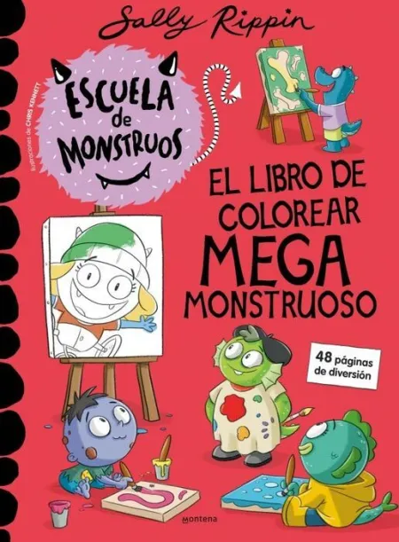 Escuela de Monstruos - el Libro de Colorear Mega Monstruoso