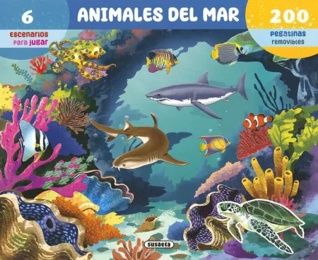 Animales del Mar 200 Pegatinas Removibles Ref 3767-2