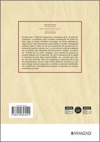 Todas las Preguntas y Respuestas de la Jurisdiccion Voluntaria