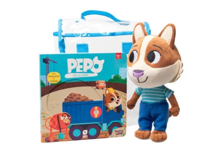 Pack Pepo en la Obra ( Libros+Muñeco)