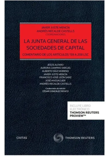 La Junta General de las Sociedades de Capital (Papel + E-Book)