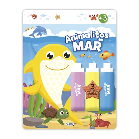 Animalitos del Mar. colorea con Puntos