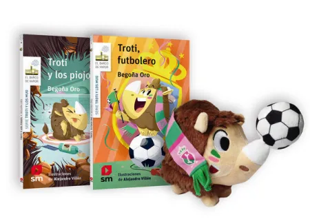 Pack Troti Futbolero ( 2 Libros + Muñeco)