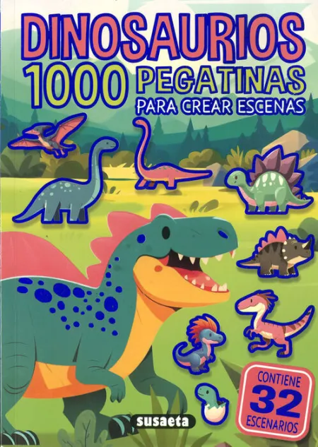 Dinosaurios. 1000 Pegatinas para Crear Escenas Ref. 3698-01