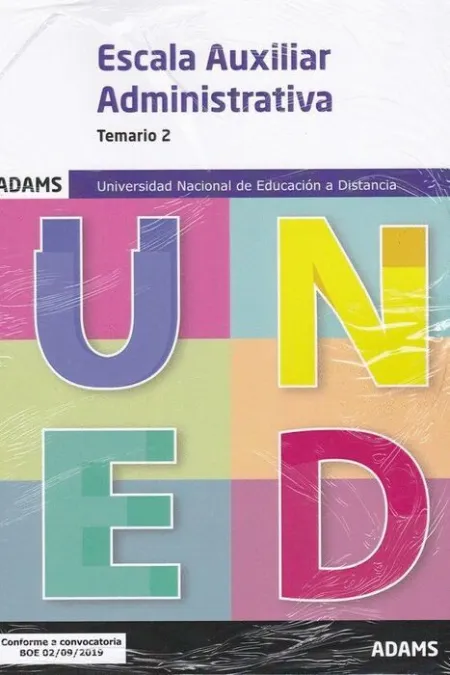 019 T2 Auxiliares Administrativos Universidad Nacional de Educación a Distancia (Uned)