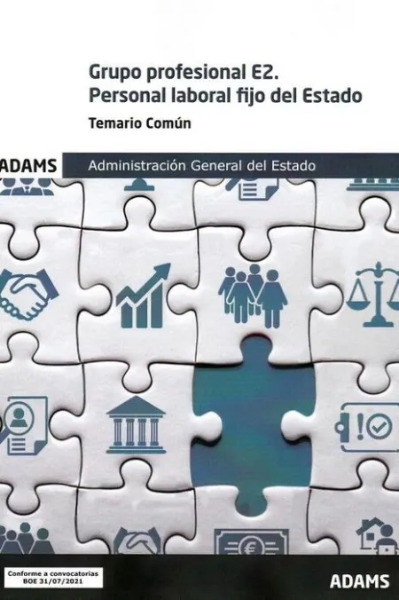 021 Temario Grupo Profesional E2. Personal Laboral Fijo del Estado