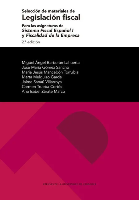 Selecciã?Â³N de Materiales de Legislaciã?Â³N Fiscal para las Asignaturas de Sistema Fiscal Espaã?Â±Ol I y Fis