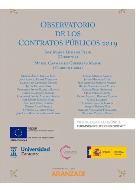 Observatorio de los Contratos Públicos 2019 (Papel + E-Book)