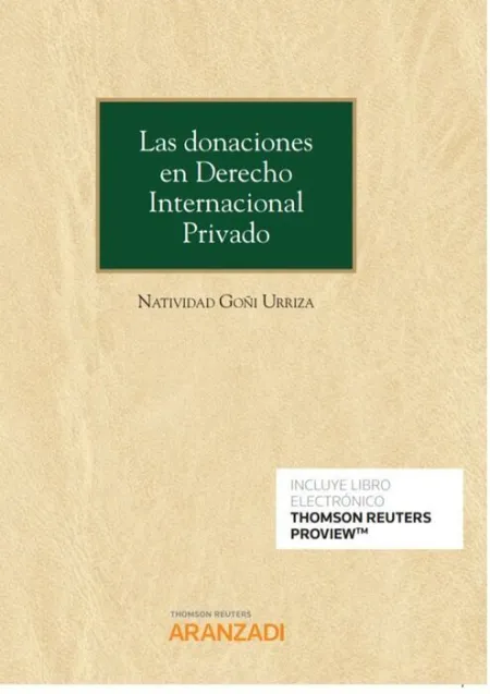 Las Donaciones en Derecho Internacional Privado (Papel + E-Book)