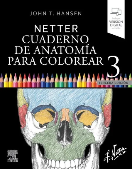 023 Netter. Cuaderno de Anatomia para Colorear (3ª Edicion)