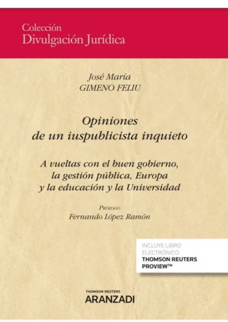 Opiniones de un Iuspublicista Inquieto (Papel + E-Book)