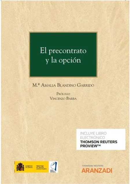El Precontrato y la Opción (Papel + E-Book)