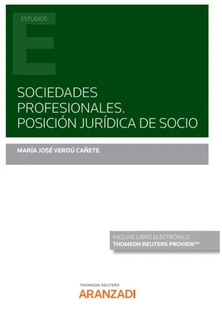 Sociedades Profesionales. Posición Jurídica de Socio (Papel + E-Book)