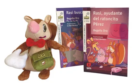 Pack 2 Libros + Peluche: Rasi Busca Casa / Rasi, Ayudante del Ratoncito Perez