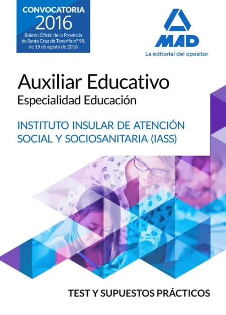 016 Iass Cabildo Tenerife (Test/Sup) Auxiliar Educativo Especialidad Educación