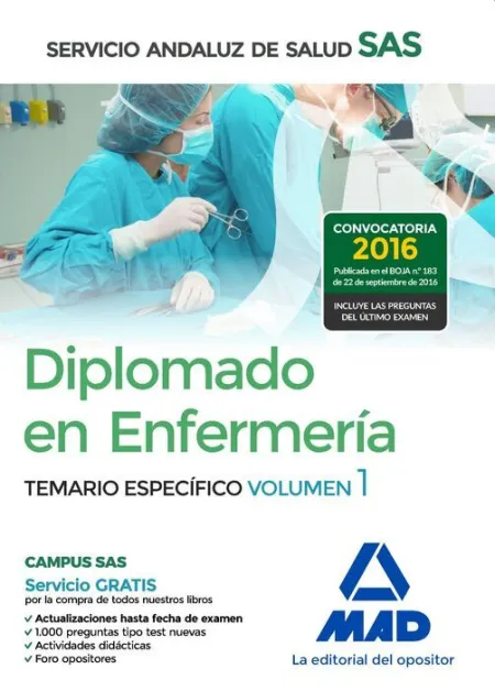 016 Temario Vol1 Diplomado en Enfermeria del Servicio Andaluz de Salud