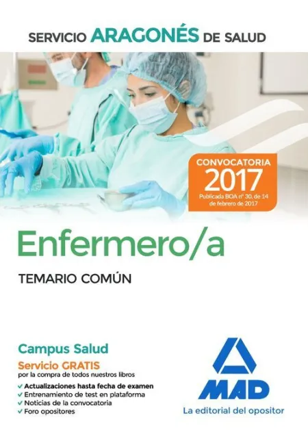 017 Enfermero/A del Servicio Aragonés de Salud. Temario Común