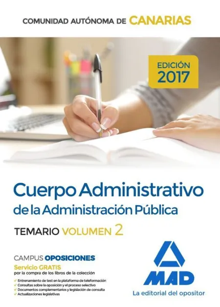 017 T2 Administrativo Administracion Publica Comunidad Autónoma de Canarias