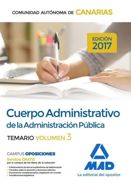 017 T3 Administrativo Administracion Pública Comunidad Autónoma de Canarias