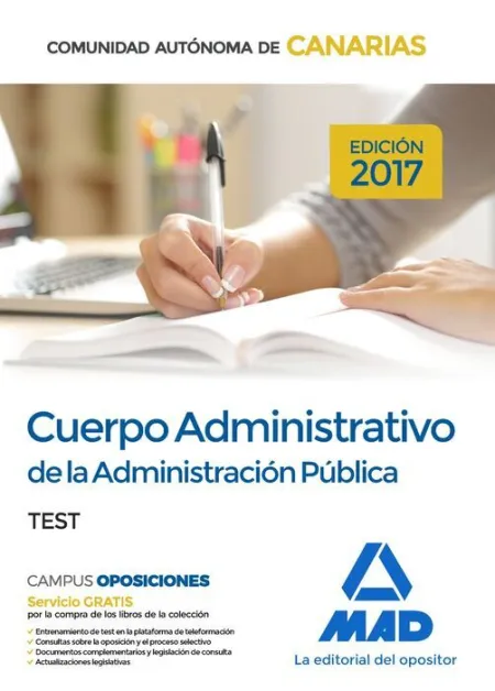 017 Test Administrativo de la Administración Pública de la Comunidad Autónoma de Canarias
