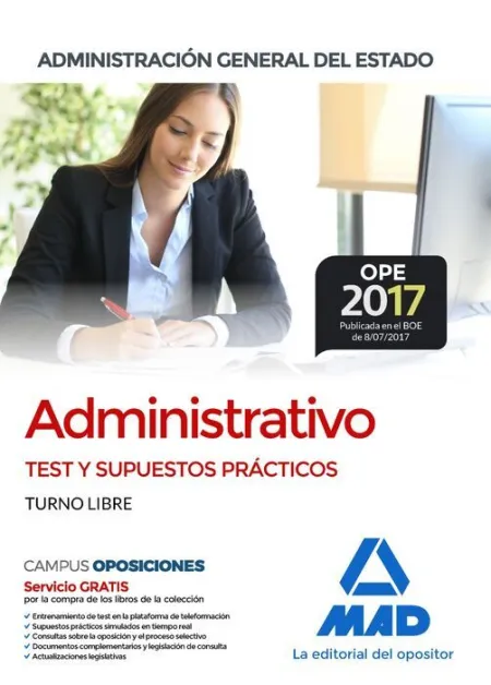 017 (Libre) Test/Sup Administrativo del Estado Administracion General del Estado