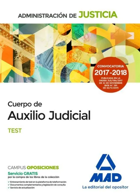018 Test Cuerpo Auxilio Judicial de la Administración de Justicia