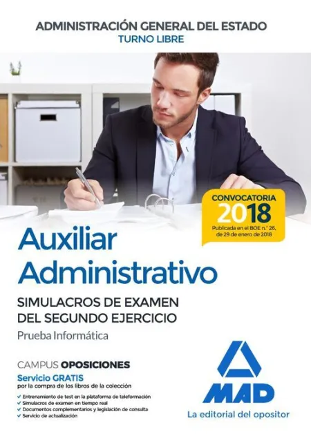 018 (Libre) Sim 2Ejerc Auxiliar Administrativo Administración General Estado