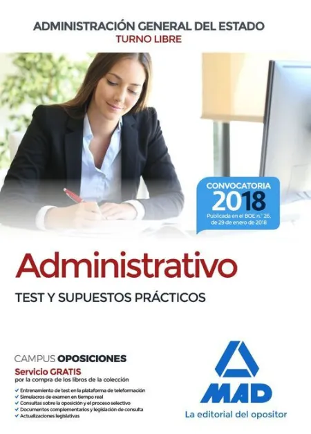 018 (Libre) Test /Sup Administrativo Administración General Estado