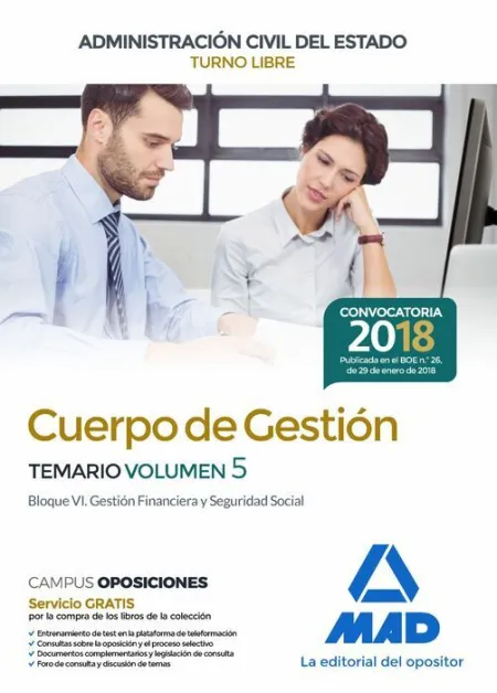 018 (Libre) T5 Gestión Administración Civil del Estado
