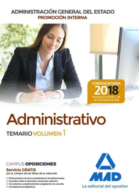 018 (Interna) T1 Administrativo Administración General Estado -Promoci0On Interna