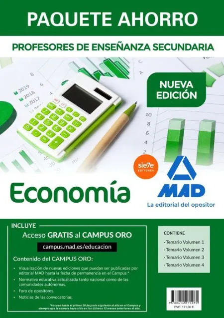 018 Paquete Ahorro Economía. Cuerpo de Profesores de Enseñanza Secundaria