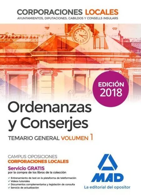 018 T1 Ordenanzas y Conserjes de Corporaciones Locales