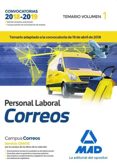 018 T1 Personal Laboral Correos -Temario