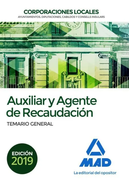 019 Temario Auxiliar y Agente de Recaudación Corporaciones Locales