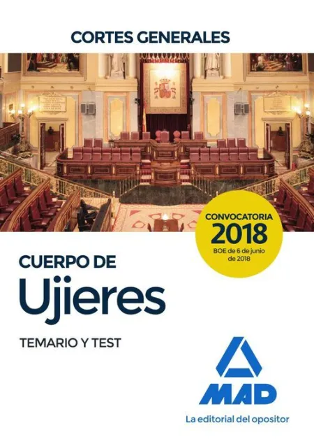 018 Cuerpo de Ujieres de las Cortes Generales. Temario y Test