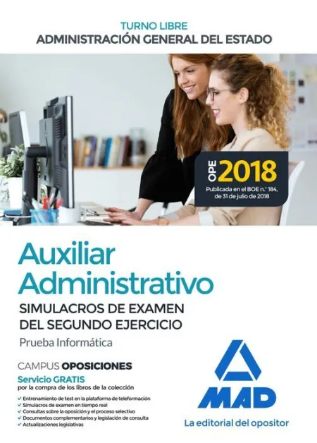 019 (Libre) Sim 2Ejerc Auxiliar Administrativo Administración General del Estado
