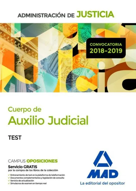 018 Test Cuerpo de Auxilio Judicial de la Administración de Justicia