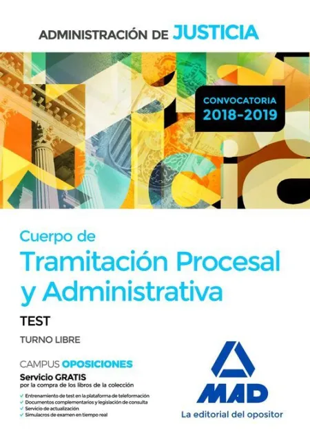 018 (Libre) Test Tramitación Procesal y Administrativa Administracion de Justicia