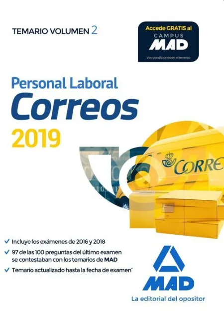 019 T2 Correos Personal Laboral -Temario