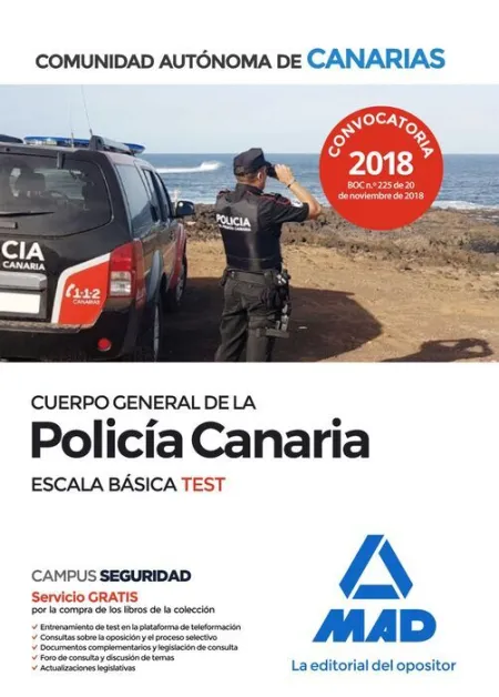 018 Test Policia Canaria Escala Basica Comunidad Autonoma de Canarias