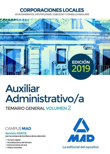 019 T2 Auxiliar Administrativo/A de Corporaciones Locales