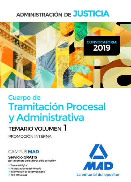 019 T1 (Interna) Tramitación Procesal y Administrativa Administracion Justicia