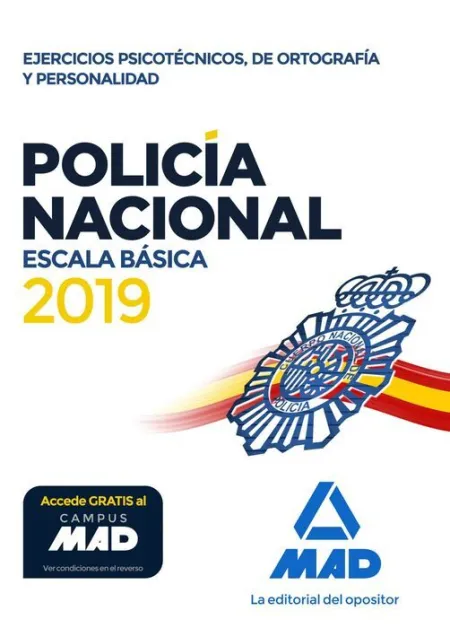 019 Psic / Pers Policía Nacional Escala Básica