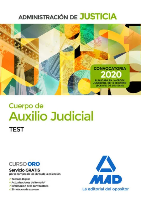 019 Test Auxilio Judicial Administración Justicia
